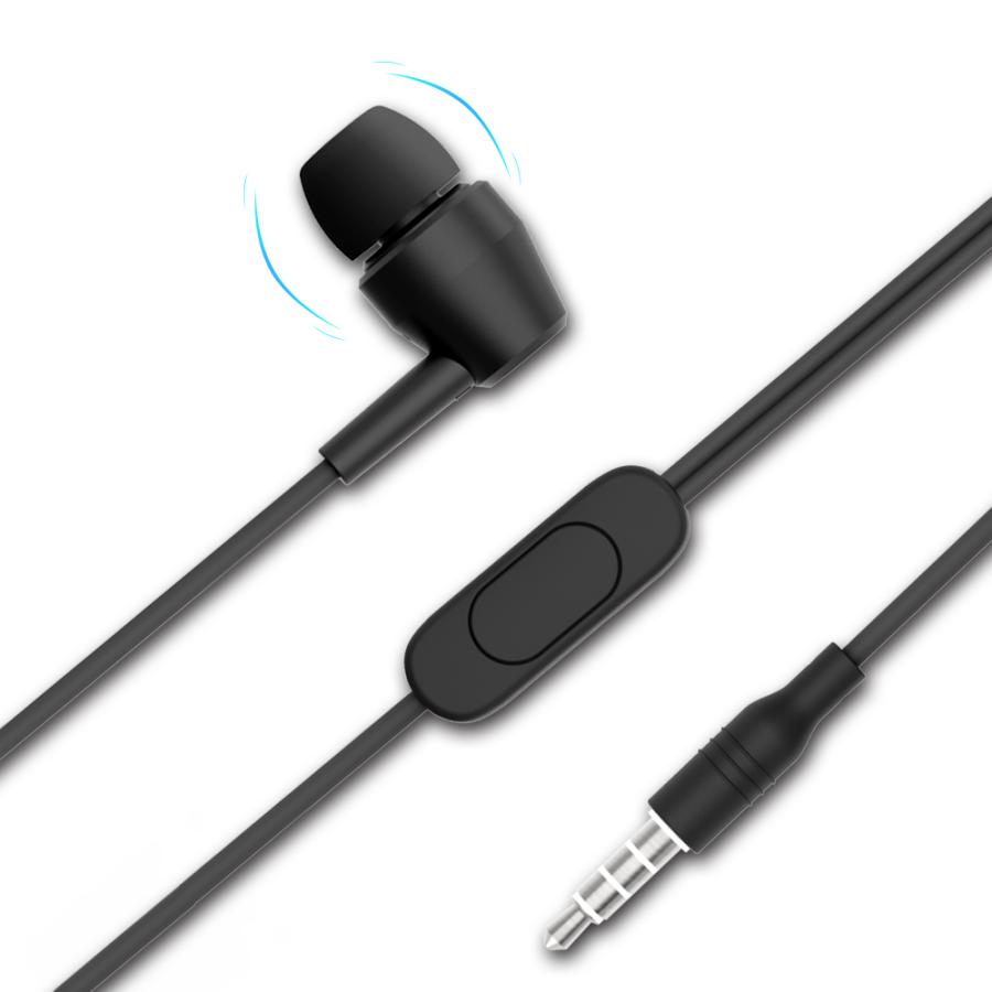 Motorolaイヤホン モトローラ カナル型 有線 ヘッドホン ヘッドセット高音質 重低音 ステレオ ハンズフリー イヤフォン 音漏れ防止