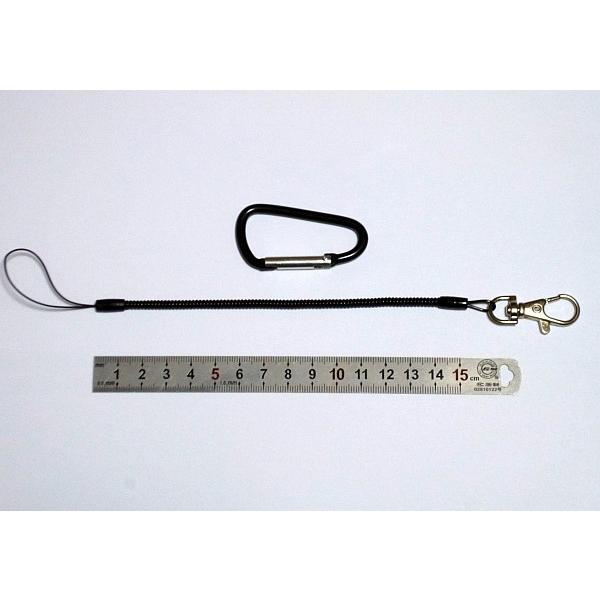 バンジーストラップ カラビナ カメラ スマホ セット ナビ バッグ 小 携帯 盗難防止に 等の置き忘れ