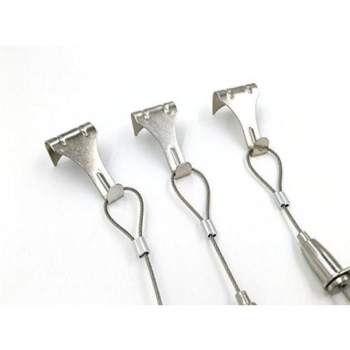 ピクチャーレール ワイヤー フック 額 ポスター 展示用 レール 掛け