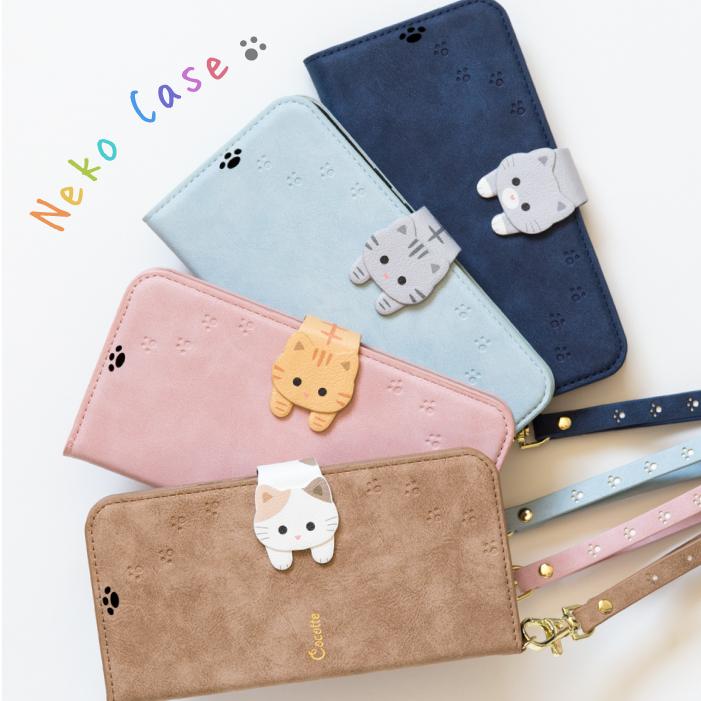 Google pixel 10 10pro pixel 9a ケース pixel 8a ケース 手帳型 pixel9a pixel8a スマホケース 猫 かわいい NewCocotte | iPhone | 05