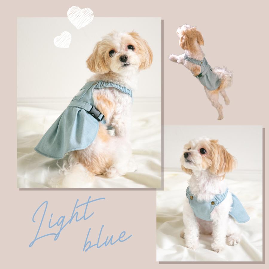 犬服 ドッグウェア 着せやすい 犬洋服 ワンピース デニム オーバーオール サロペット ペット服 おしゃれ かわいい レトロ 上品 可愛い 女の子 小型犬 超小型犬 |  | 06