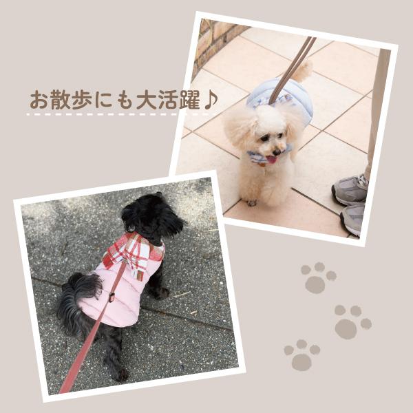犬服 犬の服 冬 ダウン マフラー ペット服 ドッグウェア 冬用 冬服