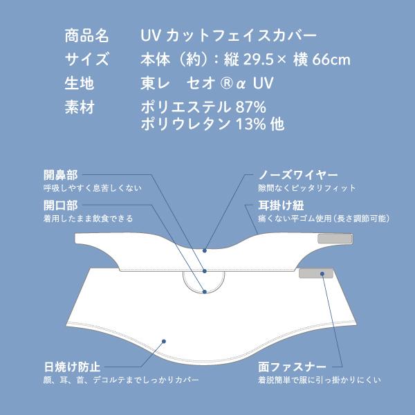 フェイスカバー uv フェイスガード uvカット マスク レディース 日焼け防止 日よけ 顔 紫外線対策グッズ テニスウェア ゴルフ テニス face cover stripe |  | 17