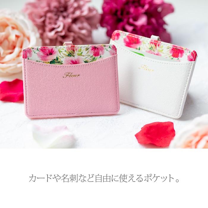パスケース リール付き Idカードホルダー 定期入れ 社員証 かわいい おしゃれ レディース 花柄 Fleur Idカードホルダー Fle Idc Natural Fun 通販 Yahoo ショッピング