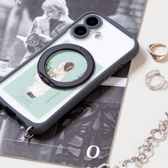 iphone17 ケース iphone 17 ケース Magsafe対応 クリア スタンド リング付き アイフォン17 カメラ保護 カメラカバー付 ワイヤレス充電対応 i.Color+ マグネット |  | 15