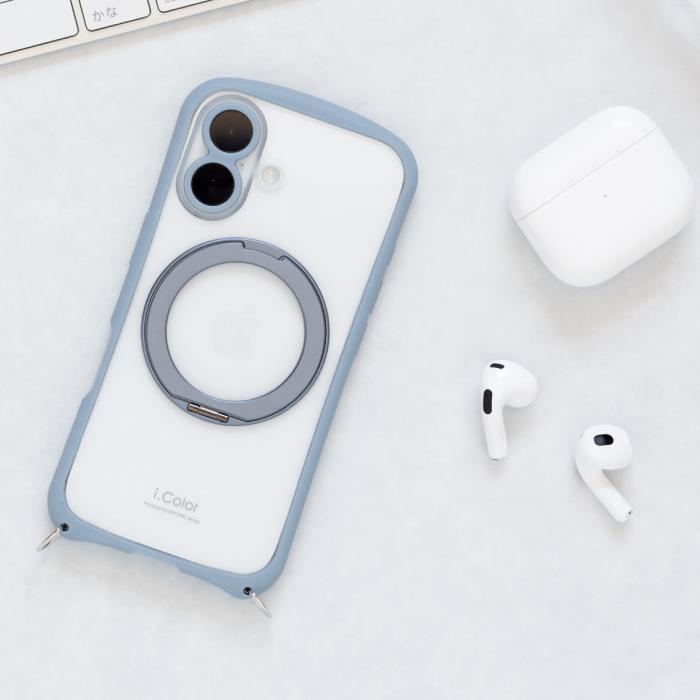 iphone17 ケース iphone 17 ケース Magsafe対応 クリア スタンド リング付き アイフォン17 カメラ保護 カメラカバー付 ワイヤレス充電対応 i.Color+ マグネット |  | 17