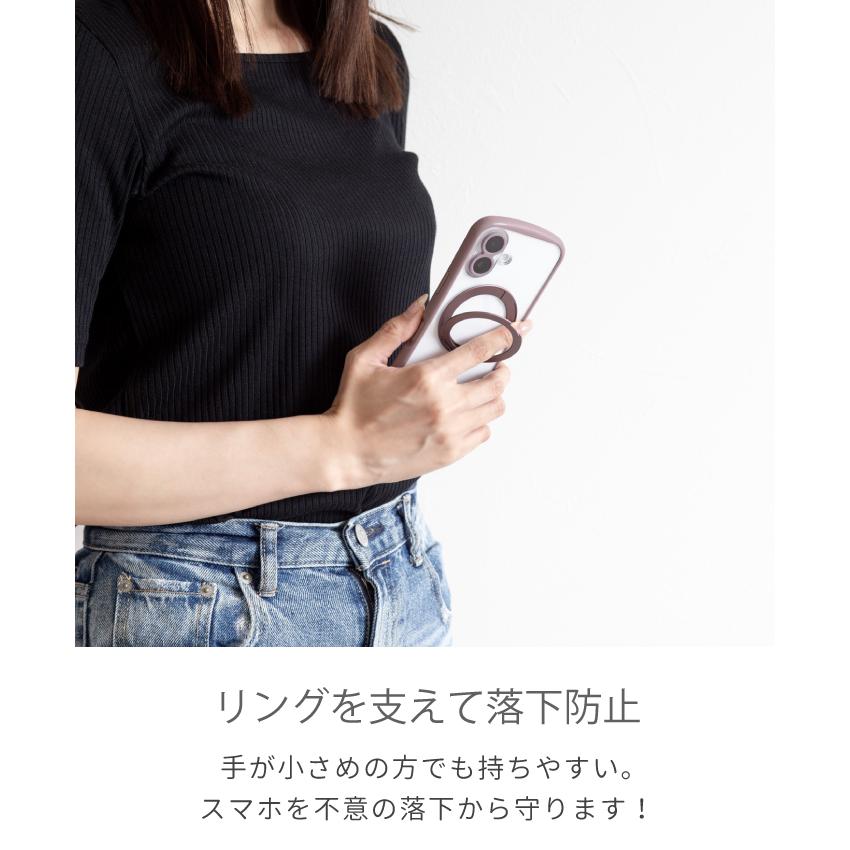 iphone17 ケース iphone 17 ケース Magsafe対応 クリア スタンド リング付き アイフォン17 カメラ保護 カメラカバー付 ワイヤレス充電対応 i.Color+ マグネット |  | 05