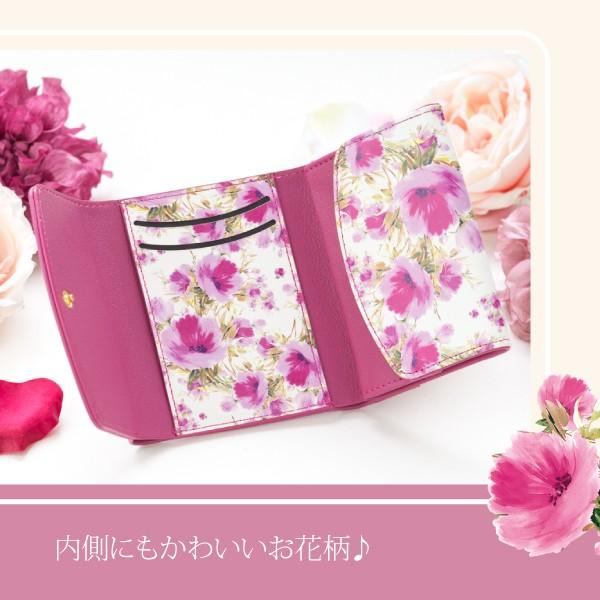 ✨極美品✨ANTEPRIMA ピンク 花モチーフ 三つ折り財布　ウォレット ✨極美品✨ANTEPRIMA ピンク 花モチーフ 三つ折り財布