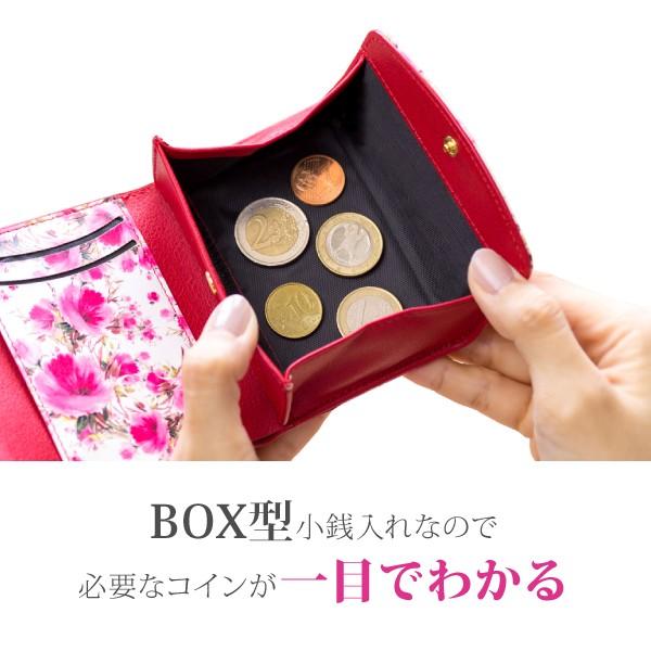 財布 レディース 三つ折り 小さめ コンパクト サイフ ミニ財布 おしゃれ ブランド 小さい財布 プチプラ 花柄 かわいい Fleur ミニウォレット |  | 10