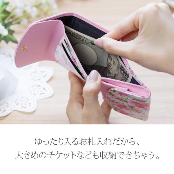 財布 レディース 三つ折り 小さめ コンパクト サイフ ミニ財布 おしゃれ ブランド 小さい財布 プチプラ 花柄 かわいい Fleur ミニウォレット |  | 14