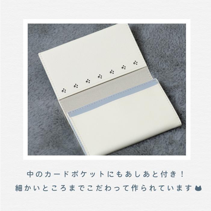 名刺入れ カードケース レディース ブランド 薄型 カードホルダー かわいい 名刺 スリム カード入れ ICカード 猫 ギフト さかなとねこ CardCase |  | 12