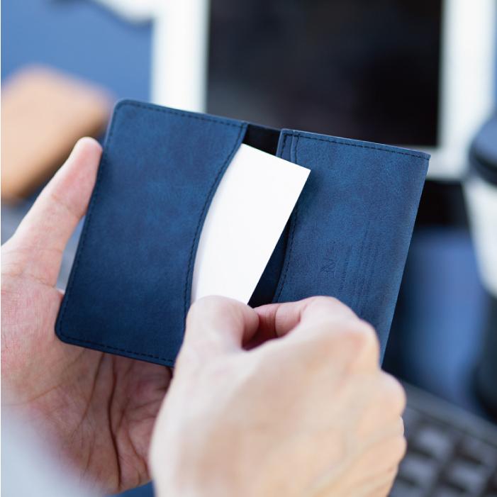 名刺入れ カードケース メンズ レディース 薄型 カードホルダー スリム カード入れ 薄型 本革風 レザー ICカード 無地 ギフト STYLENATURAL CardCase |  | 09