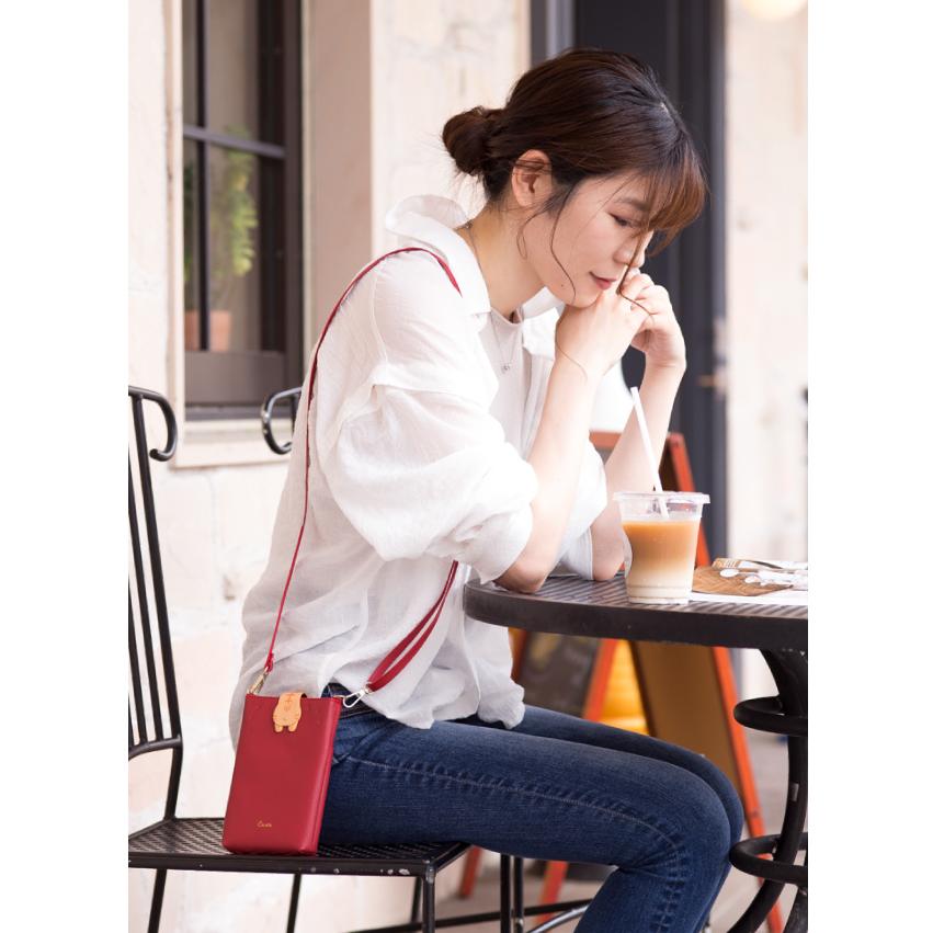 スマホポーチ スマホショルダー かわいい ショルダーバッグ レディース スマホ ポーチ ショルダー 多機種対応 iphone xperia android aquos 猫 Cocotte |  | 05