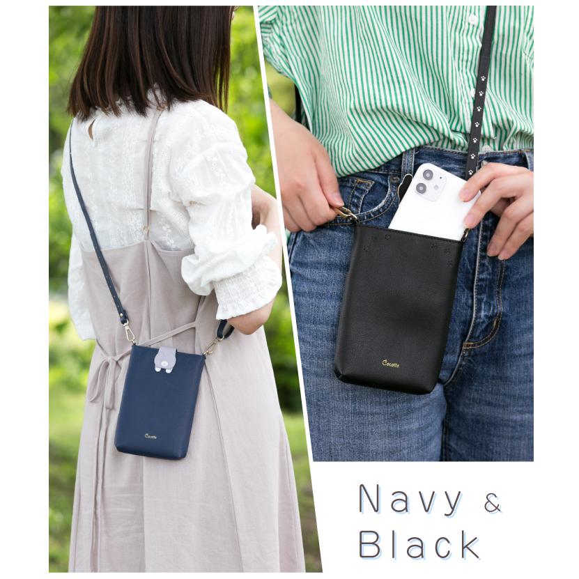 スマホポーチ スマホショルダー かわいい ショルダーバッグ レディース スマホ ポーチ ショルダー 多機種対応 iphone xperia android aquos 猫 Cocotte |  | 08