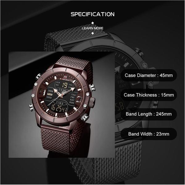 腕時計 メンズ 高級ブランドステンレススチールスポーツウォッチ カレンダー ファッション プレゼント ギフト 正規取扱店