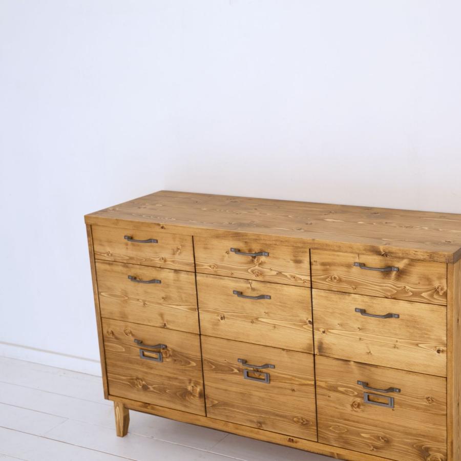 NEALD ファイルキャビネット 書類棚 カップボード 無垢 北欧 シンプル