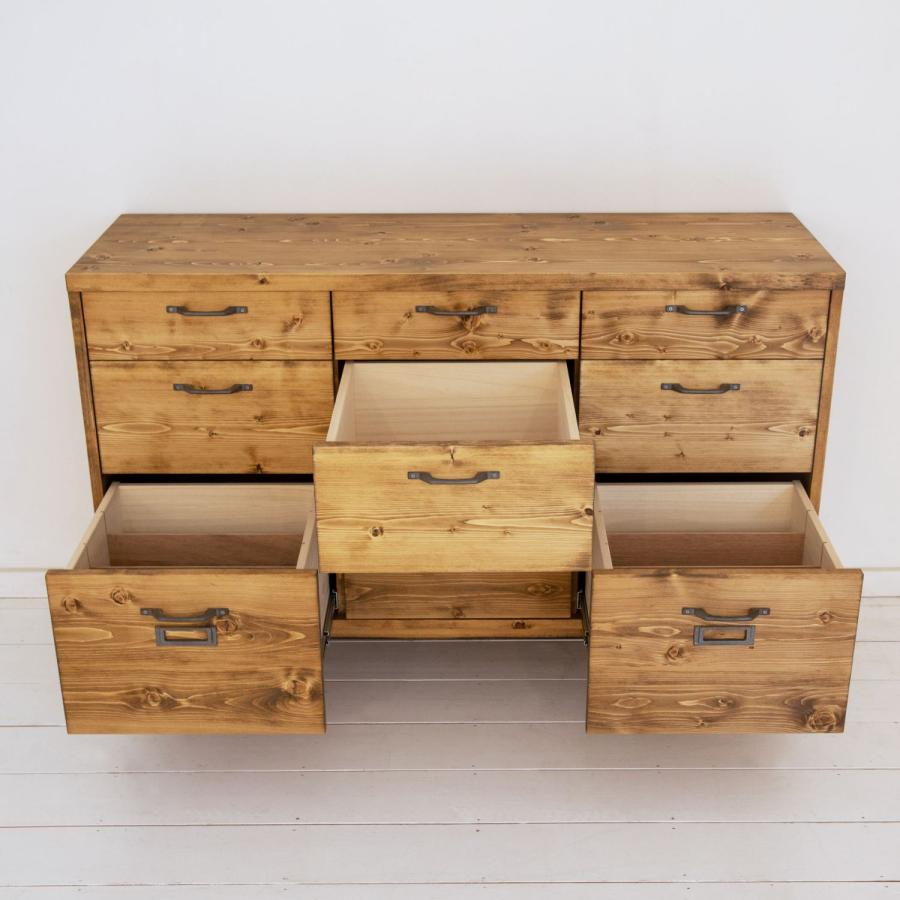 NEALD ファイルキャビネット 書類棚 カップボード 無垢 北欧 シンプル