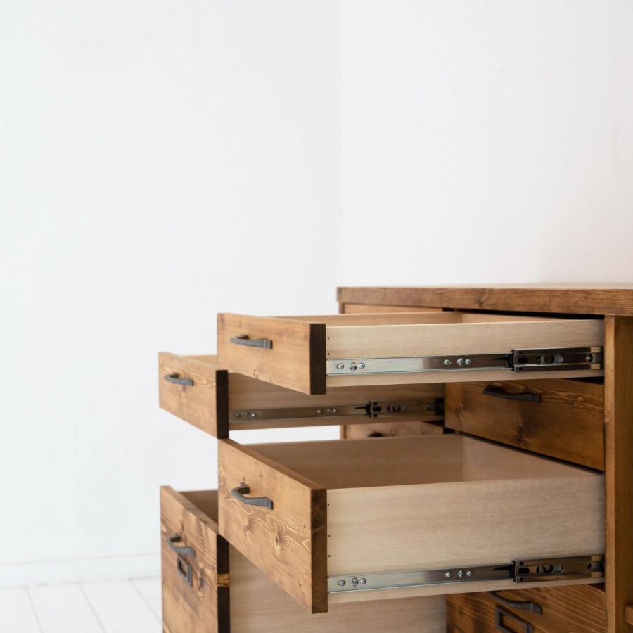 NEALD ファイルキャビネット 書類棚 カップボード 無垢 北欧 シンプル