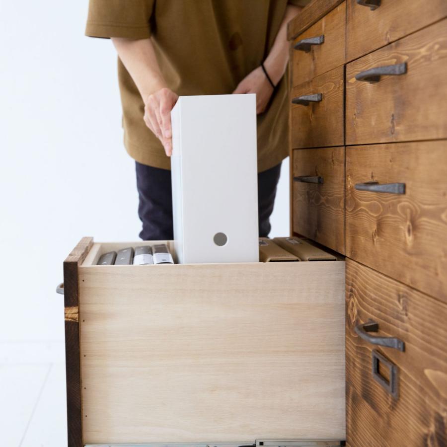 NEALD ファイルキャビネット 書類棚 カップボード 無垢 北欧 シンプル
