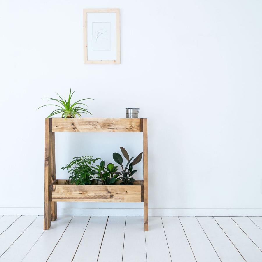 プランターカバー ボックス 観葉植物 ガーデニング 無垢 北欧 シンプル モダン ナチュラル おしゃれ 天然木 手作りオフィス パーテーション_6