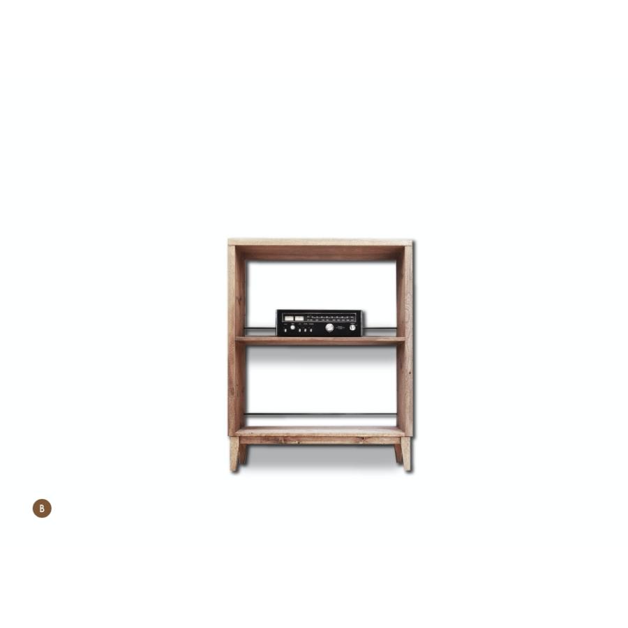 オーディオラック 幅90 無垢 シェルフ オープンラック おしゃれ マガジンラック 本棚 木製 無垢 リビング収納 オープンシェルフ テレビボード シンプル I 01 Neald 通販 Yahoo ショッピング