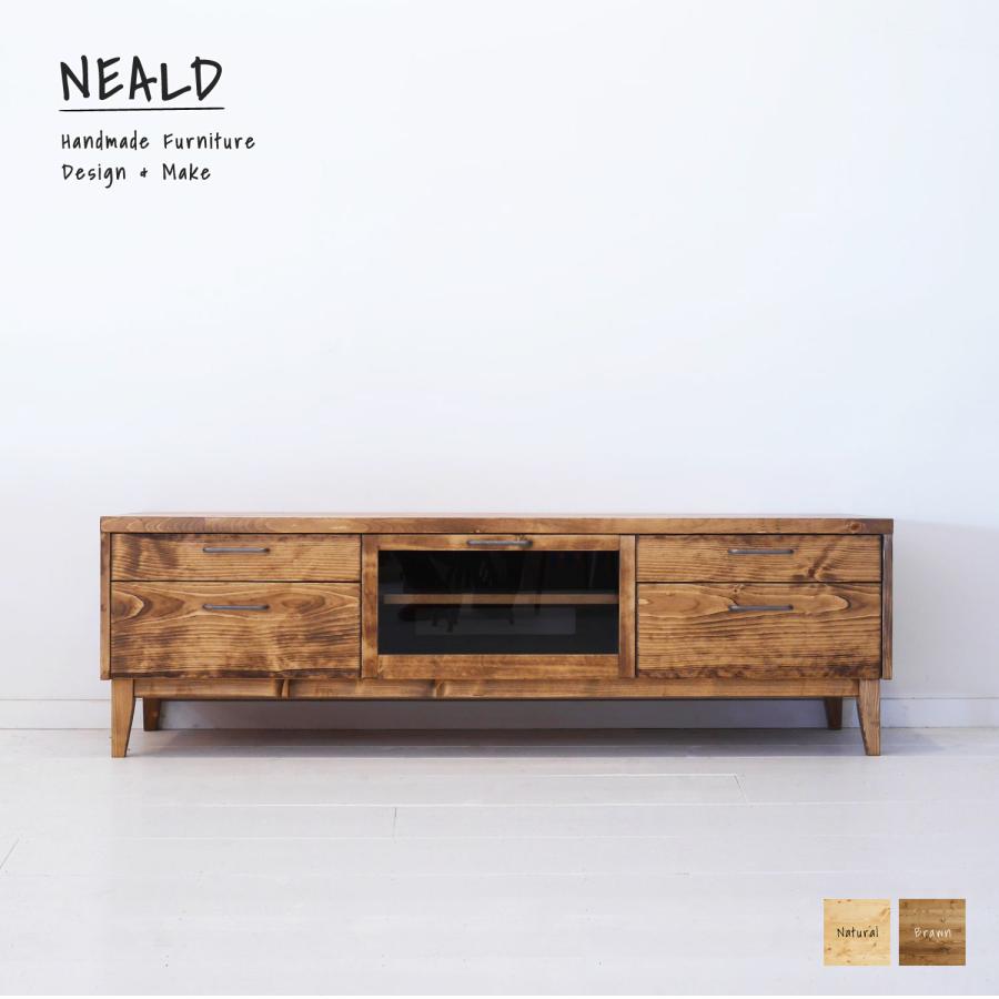 【7月20日迄】NEALD 無垢テレビボード テレビ台 ローボード アイアン NEALD テレビボード テレビ台 無垢 北欧 シンプル モダン ナチュラル
