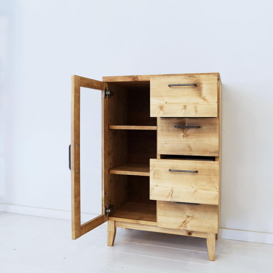 NEALD カップボード 食器棚 キッチン収納 無垢 北欧 シンプル モダン