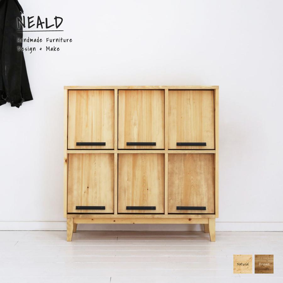 ハンドメイド マガジンラック 本棚 収納棚 天然木製 手作り