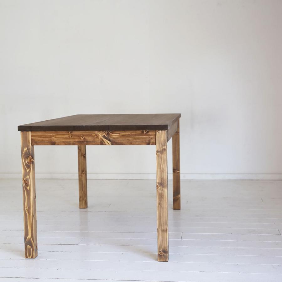 NEALD ダイニングテーブル 引き出し 両側 食卓 単品 幅140 無垢 北欧