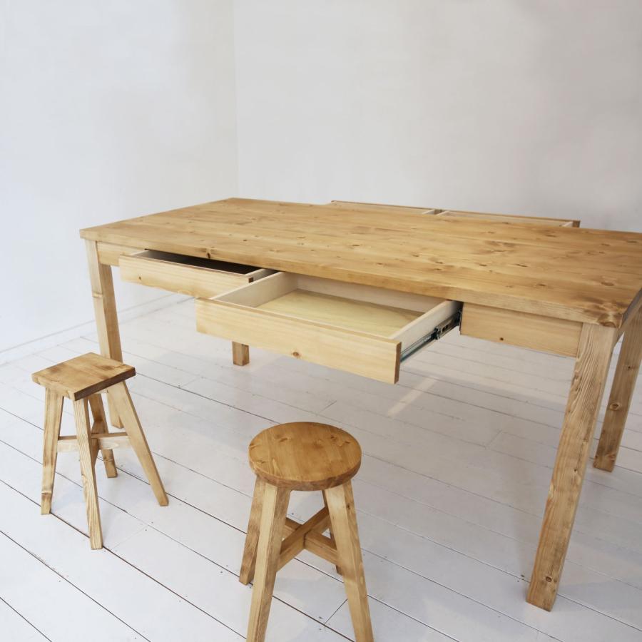 NEALD（家具） ダイニングテーブル 引き出し 両側 食卓 単品 幅160