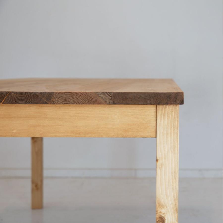 NEALD ダイニングテーブル 引き出し 両側 食卓 単品 幅180 無垢 北欧