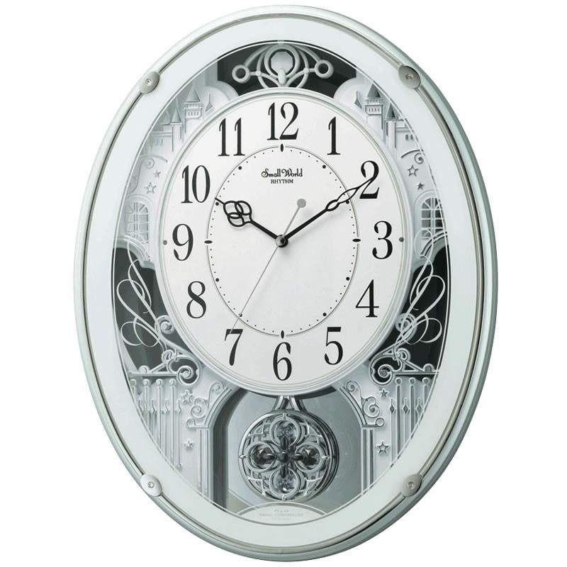 スモールワールドプラウド リズム時計工業 電波からくり時計 アミュージング掛け時計 Rhythm 4mn523rh05 スピタルフィールズ 通販 Yahoo ショッピング