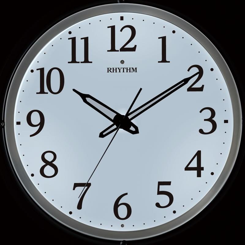 リズム時計 電波掛け時計 リバライト532 文字盤面発光タイプ 掛け時計 壁掛け時計 8my532sr06 スピタルフィールズ 通販 Yahoo ショッピング