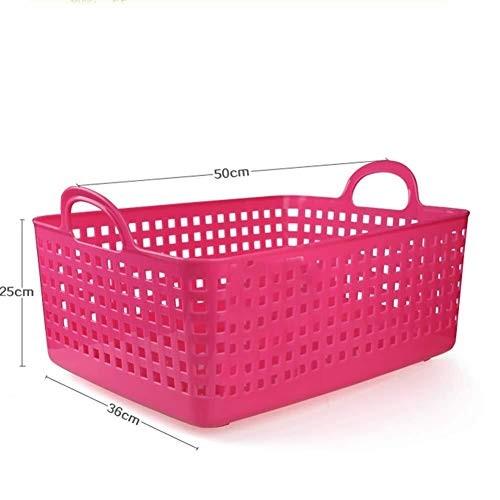 ストレージランドリーバスケットベビーストレージ大中空プラスチックストレージバスルームマルチカラー Color Pink Size Mohmmadiyon Com