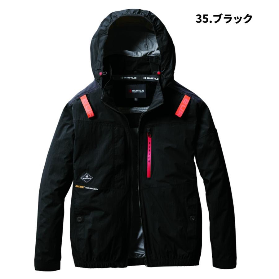 バートル　AC2081 35.ブラック　ACブルゾン ハイバック BURTLE バートル AC2081 ACブルゾン ハイバックモデル 遮熱効果