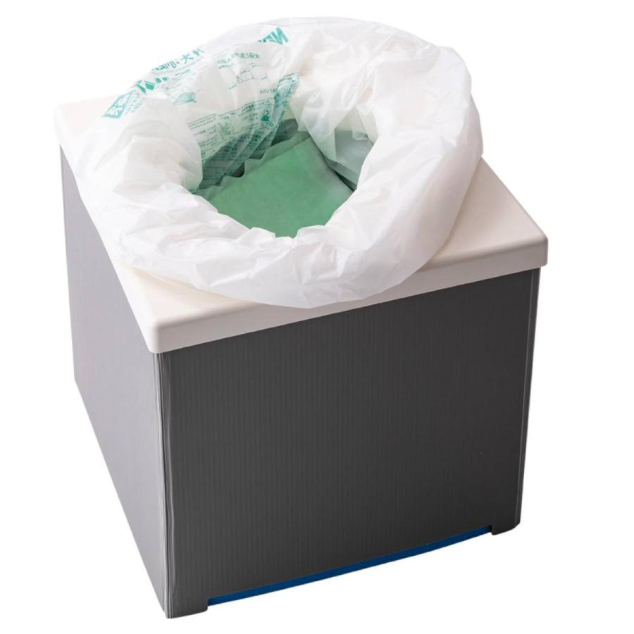 非常用トイレ サニタクリーン・ポータブル 組立式 簡易トイレ トイレセット 便袋10枚入 防臭 断水 非常時 |  | 03