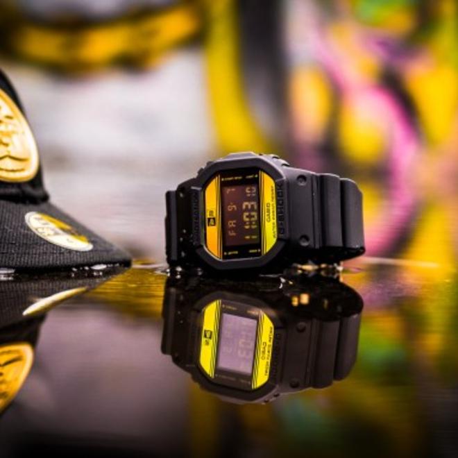 CASIO G-SHOCK DW-5600NE-1 NEWERA コラボレーション 限定モデル Ｇショック カシオ ニューエラ 35周年 プレミア  59FIFTY 2年保証 送料無料