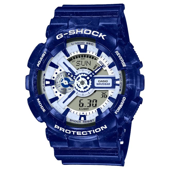 G-SHOCK 2年保証 GA-110BWP-2A CASIO Gショック アナデジ腕時計 ブルー 
