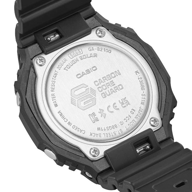 2年保証 GA-B2100-1A1 CASIO G-SHOCK カシオーク アナデジ Bluetooth スマホリンク ソーラー充電 カーボンコア オールブラック タフソーラー LED 電波時計｜neatsound｜05