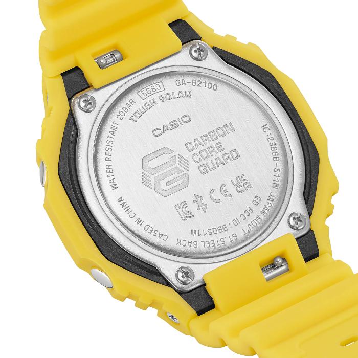 2年保証 GA-B2100C-9A CASIO G-SHOCK カシオ Gショック イエロー Bluetooth スマホリンク オクタゴン ソーラー充電 タフ カシオーク アウトドア 海 キャンプ｜neatsound｜06