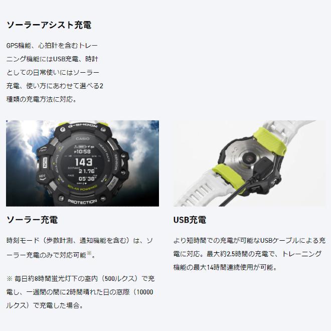 G-SHOCK gbd-h1000 ソーラーアシスト GBDH1000-1 | Digital Heart Rate GPS Men's Watch G-SHOCK | CASIO