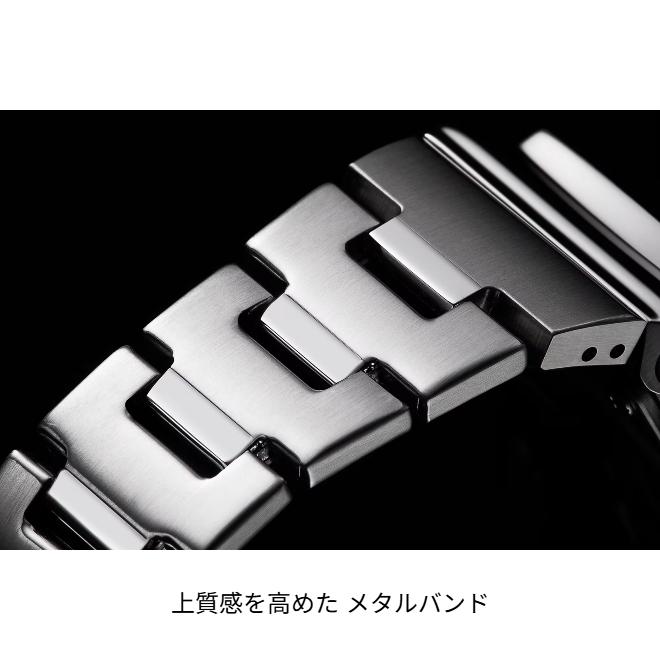 2年保証 GM-2110D-2A CASIO G-SHOCK カシオ Gショック ジーショック メタル アナデジ ステンレススチール ネオブライト LED ビジネス アイスブルー 2100の画像