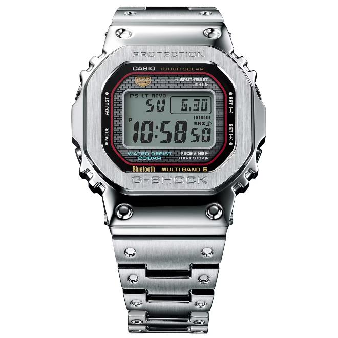 セール! 2年保証 GMW-B5000D-1C CASIO G-SHOCK カシオ Gショック メタル スマーフォン ソーラー充電 Bluetooth 電波時計 シルバー 山形カシオ 初代モデル 日本製の画像