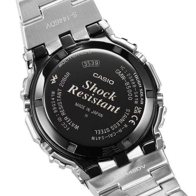 セール! 2年保証 GMW-B5000D-1C CASIO G-SHOCK カシオ Gショック メタル スマーフォン ソーラー充電 Bluetooth 電波時計 シルバー 山形カシオ 初代モデル 日本製の画像