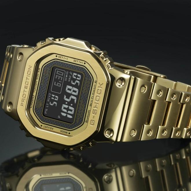 2年保証 GMW-B5000GD-9 CASIO G-SHOCK カシオ Gショック ゴールド フルメタル スマホリンク 運気アップ 開運 ソーラー充電 6局マルチバンド Bluetooth｜neatsound｜02