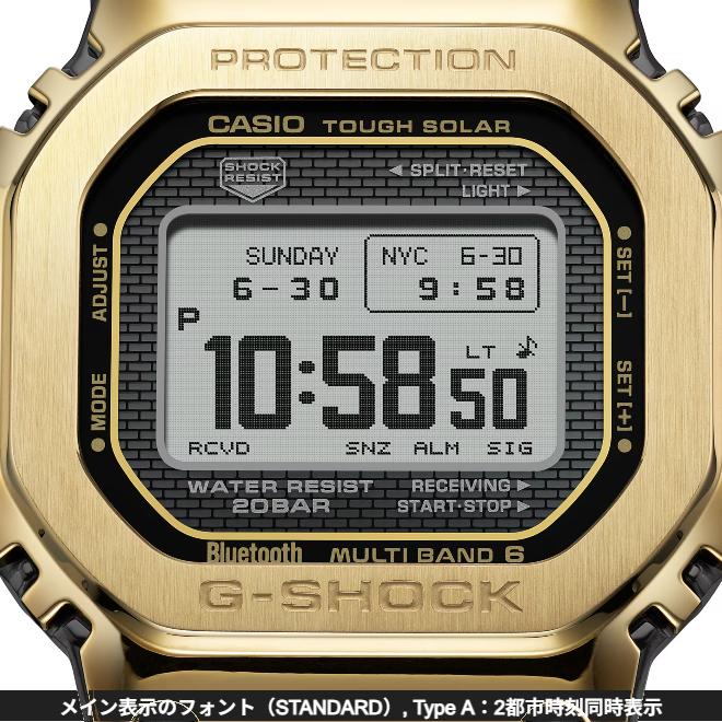 2年保証 GMW-BZ5000GD-9 CASIO G-SHOCK FULL METAL GOLD ゴールド カシオ Gショック スマホリンク デジタル Bluetooth 山形カシオ 電波 ソーラー充電の画像
