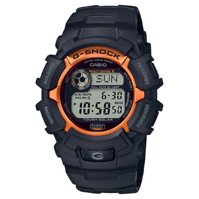 G-SHOCK デジタル腕時計 オレンジ/ブラック