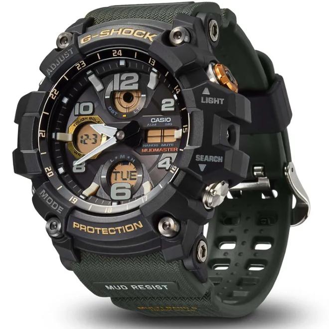 今だけ特価! 2年保証 GWG-100-1A3 CASIO G-SHOCK MUDMASTER カシオ Gショック マッドマスター マスターオブG ソーラー充電 電波時計 ブラック カーキ グリーン｜neatsound｜02