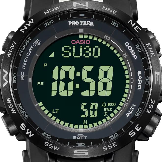 2年保証 PRW-35Y-1B CASIO PRO TREK CASIO カシオ プロトレック クライマーライン ソーラー充電 電波時計 方位 気圧 高度 防水 温度 タフソーラー アウトドア 黒｜neatsound｜03