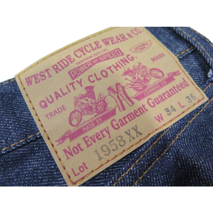 ウエストライド】 ストレートジーンズ/生デニム WEST RIDE 1958XX 日本 